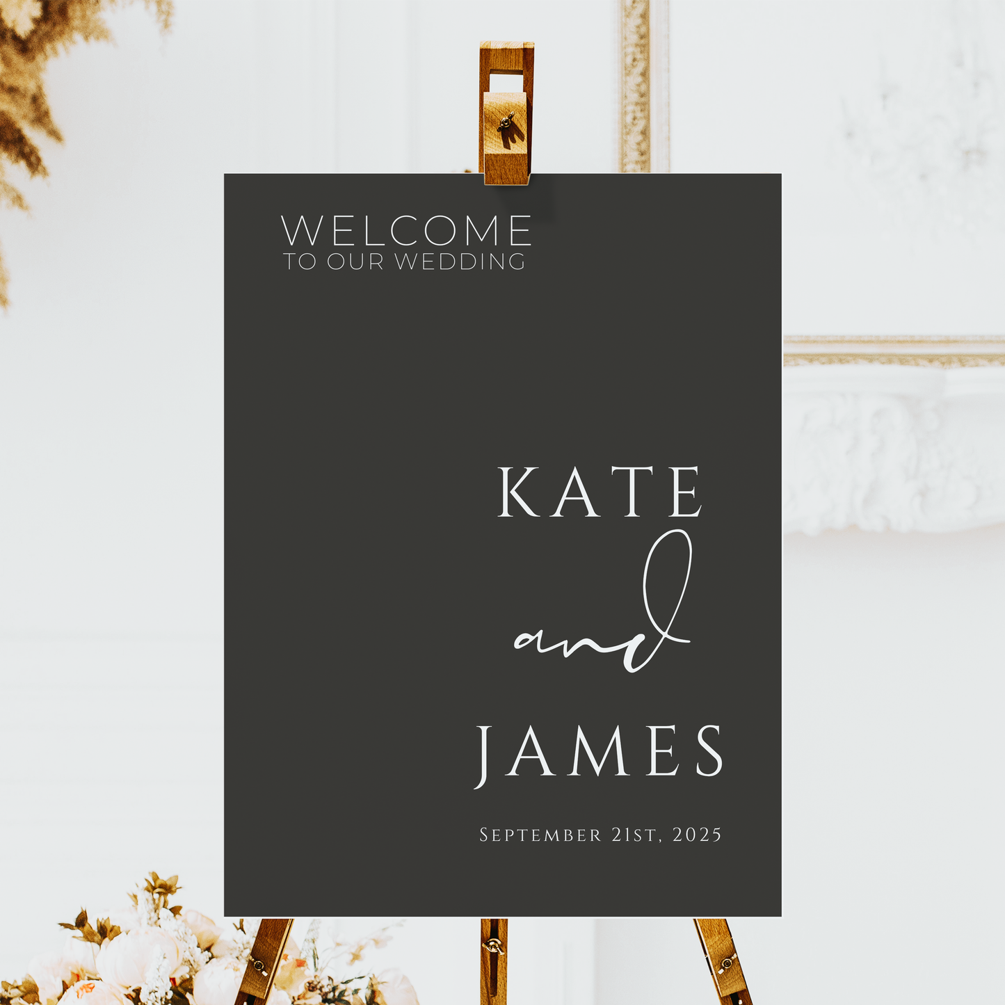 Black Minimalist | Welcome Wedding Sign