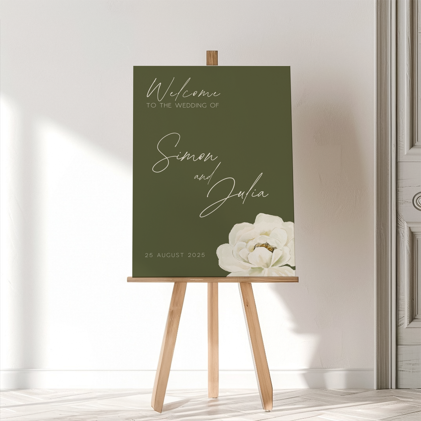 Forest Green | Wedding Welcome Sign Template