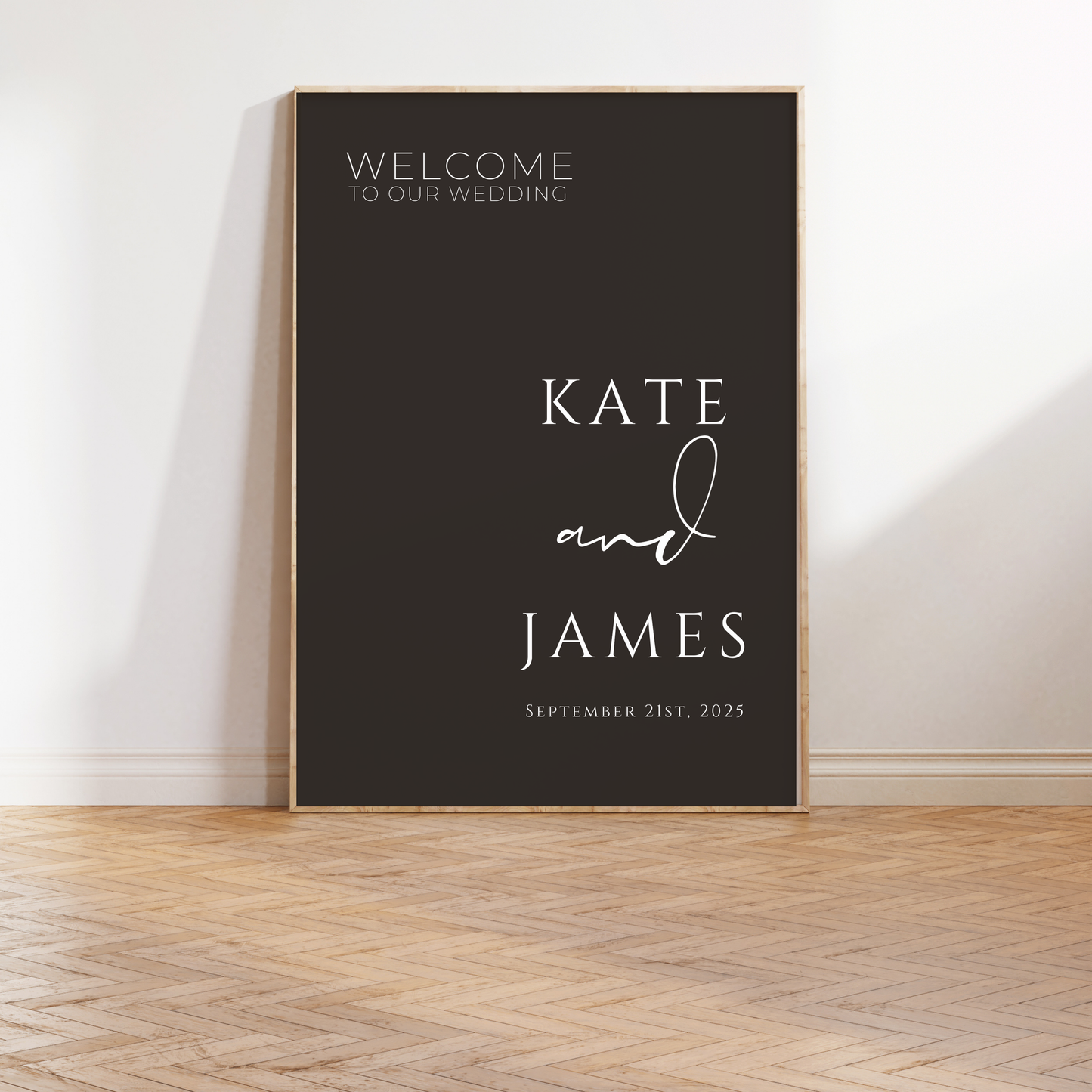 Black Minimalist | Welcome Wedding Sign