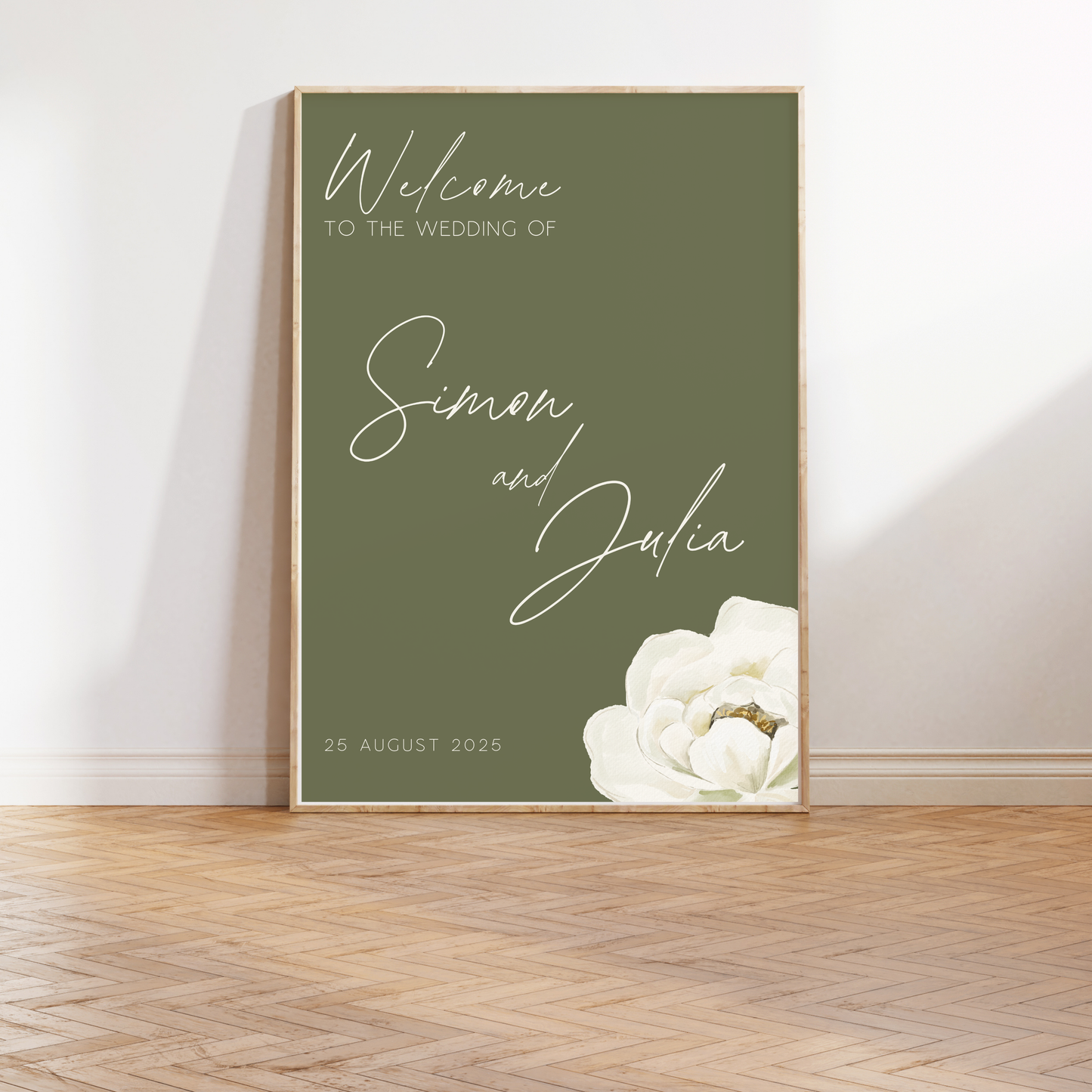 Forest Green | Wedding Welcome Sign Template