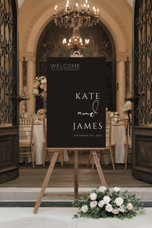 Black Minimalist | Welcome Wedding Sign