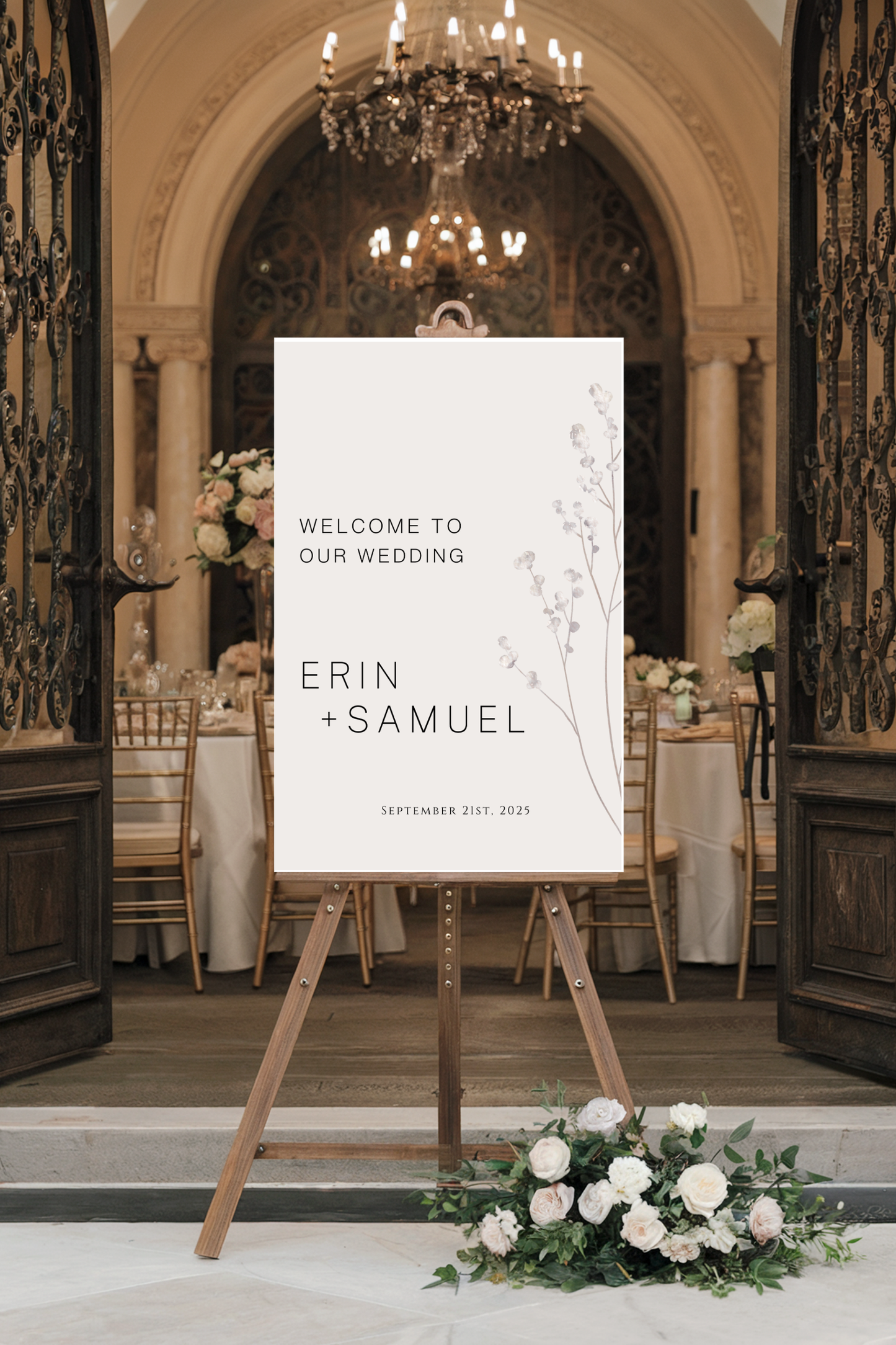 Japandi Minimalist | Wedding Welcome Sign Template