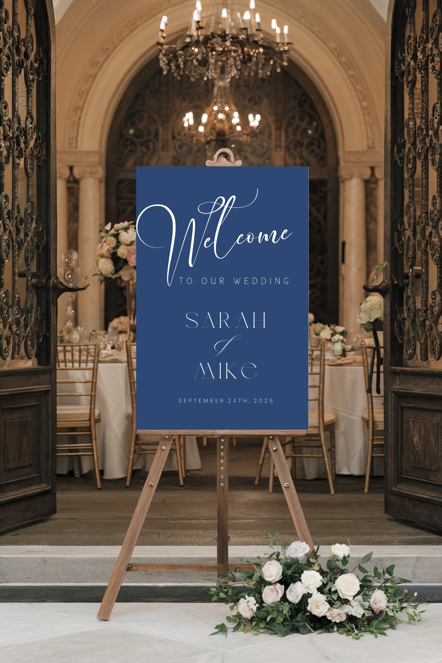 Something Navy | Wedding Welcome Sign Template