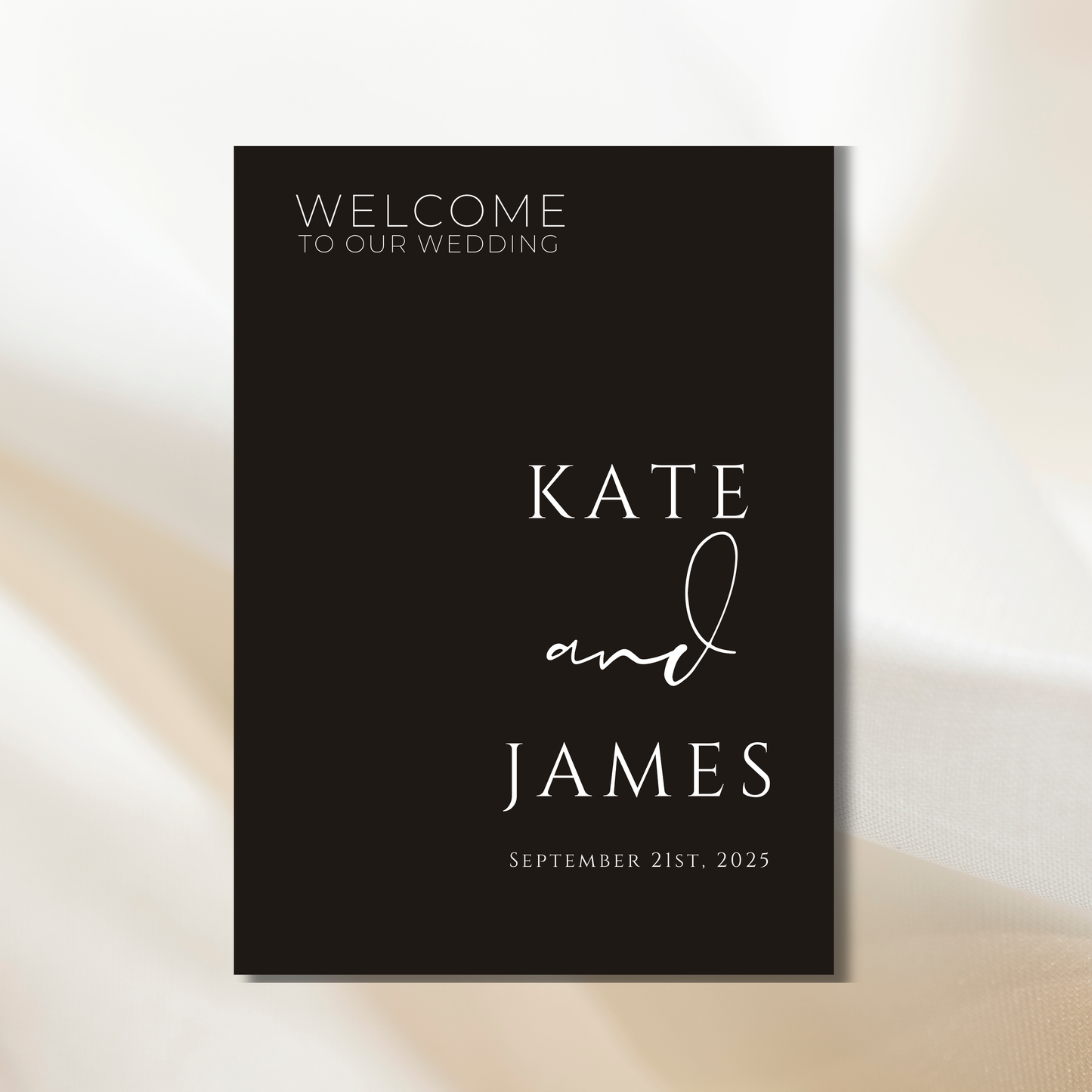 Black Minimalist | Welcome Wedding Sign